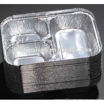 Competitive price! High quality compartment pan/tray in aluminum foil